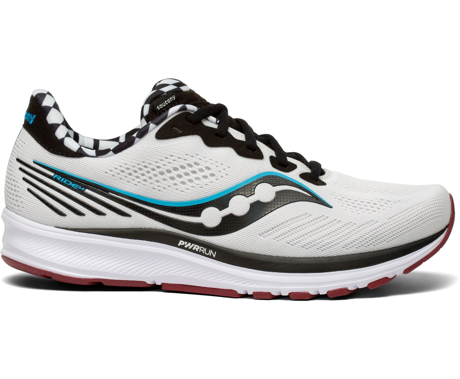 Saucony Ride 14 Men\'s Running Shoes Silver / Black | Canada 552YXFU